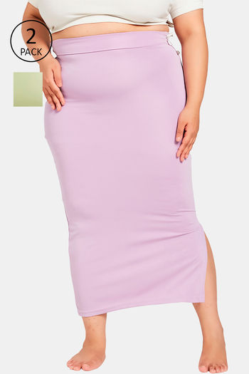 Buy Secrets Cut & Sew Mermaid Saree Shapewear (Pack of 2) - Multicolor