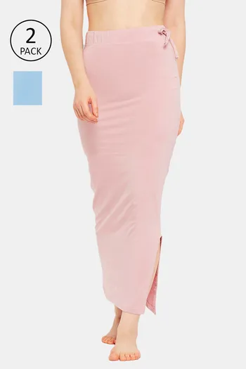 Buy Secrets Cut & Sew Mermaid Saree Shapewear (Pack of 2) - Multicolor