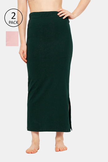 Buy Secrets Cut & Sew Mermaid Saree Shapewear (Pack of 2) - Multicolor