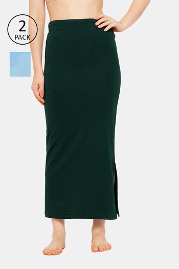 Buy Secrets Cut & Sew Mermaid Saree Shapewear (Pack of 2) - Multicolor