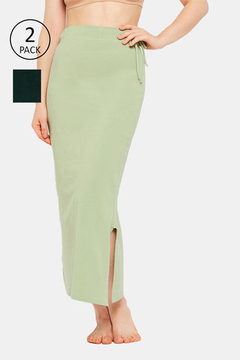 Buy Secrets Cut & Sew Mermaid Saree Shapewear (Pack of 2) - Multicolor