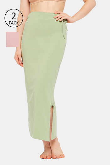 Buy Secrets Cut & Sew Mermaid Saree Shapewear (Pack of 2) - Multicolor