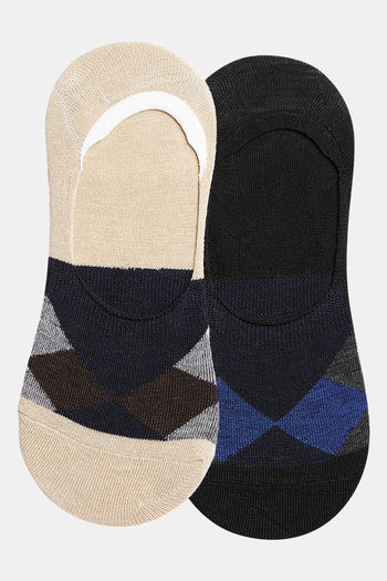 Buy Secrets By ZeroKaata Cotton Ankle Shoe Liner (Pack of 2) - Assorted