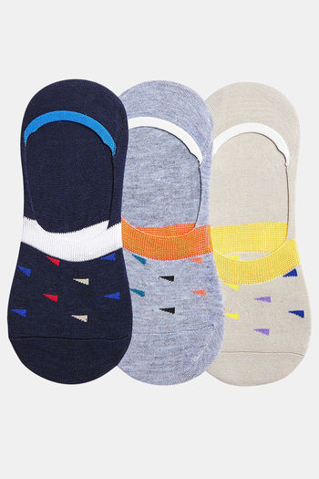 Buy Secrets By ZeroKaata Cotton Ankle Shoe Liner (Pack of 3) - Assorted