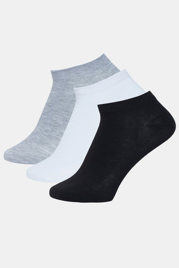 Buy Secrets By ZeroKaata Cotton Socks (Pack of 3)- Assorted