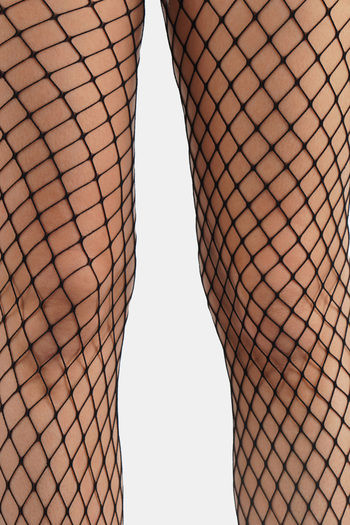 Buy Secrets By ZeroKaata Women Sheer Fishnet Stockings - Black at Rs.363  online