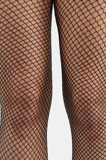 Buy Secrets By ZeroKaata Women Sheer Fishnet Stockings - Black at Rs.363  online