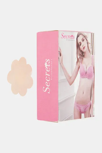 Buy Secrets By ZeroKaata Fabric Soft Satin Nipple Concealers (Pack of 20) - Skin