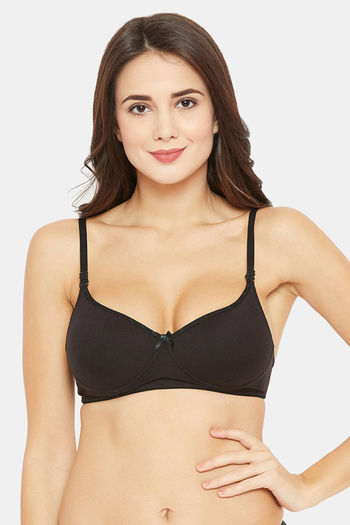 Buy N-Gal Padded Non Wired Full Coverage T-Shirt Bra - Black