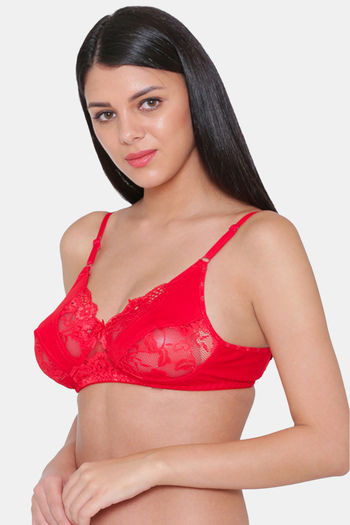 Buy N-Gal Women'S Sheer Lace See Through Lingerie Underwear Lace Bra  G-String Panty Set - Red Online
