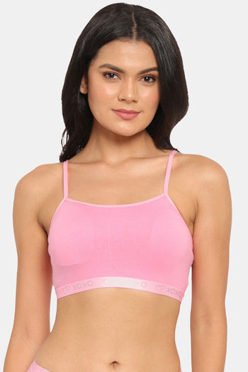 Buy N-Gal Non Padded Non Wired Full Coverage T-Shirt Bra - Pink at Rs.384  online