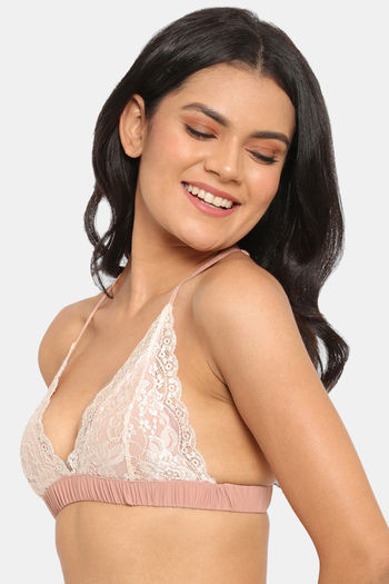 Buy N-Gal Non Padded Non Wired Low / Demi Coverage Pretty Back Bra