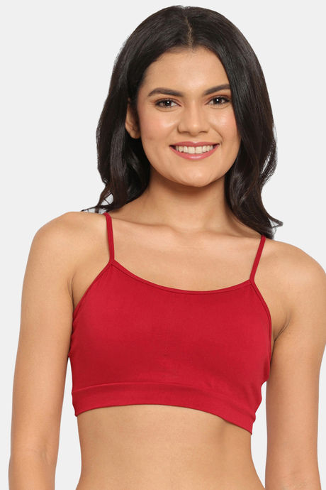 Buy N-Gal Non Padded Non Wired Full Coverage T-Shirt Bra - Maroon at Rs.495  online