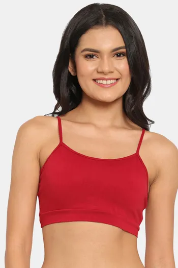 Buy N-Gal Non Padded Non Wired Full Coverage T-Shirt Bra - Maroon at Rs.495  online