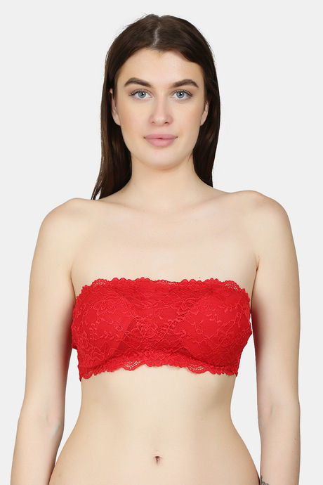 Buy online Red Cotton Tube Bra from lingerie for Women by Featherline for  ₹280 at 44% off