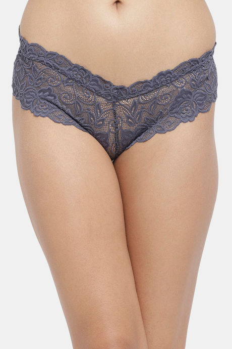 N-Gal Medium Rise Three-Fourth Coverage Bikini Panty - Navy Blue