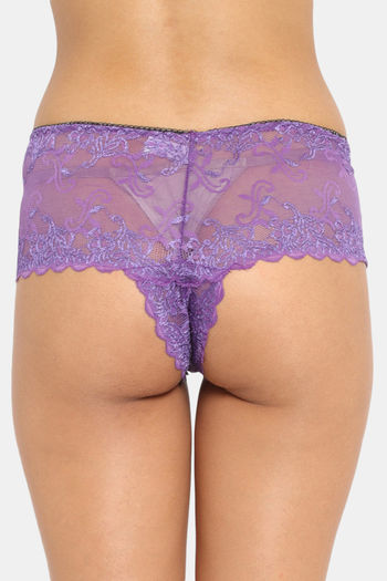 Boy Shorts N-Gal Lycra Cheeky Lace Boyshort Lingerie Brief Panty