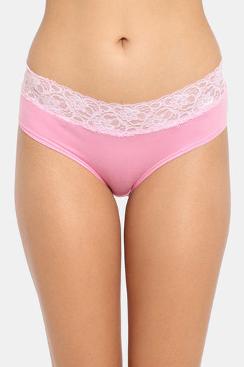 N-Gal Panties Edge Floral Lace Design Mid Waist Underwear Lingerie