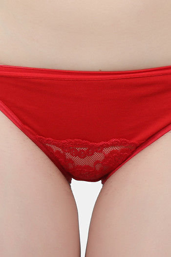 Buy N-Gal Medium Rise Three-Fourth Coverage Bikini Panty - White at Rs.286  online