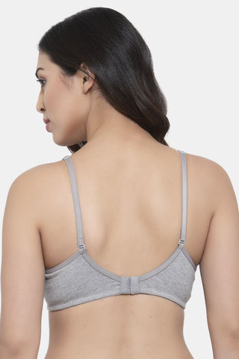 Buy Prag Padded Non Wired 3/4Th Coverage T-Shirt Bra - Grey at Rs