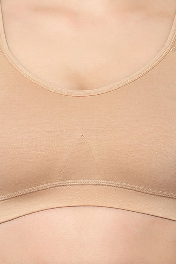 Buy Prag Easy Movement Sports Bra - Nude at Rs.649 online