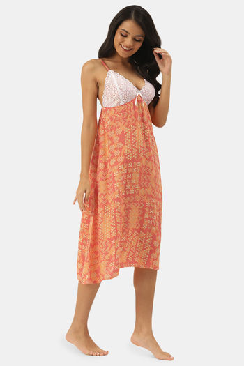 Buy Ms.Lingies Modal Nightdress Orange at Rs.1799 online