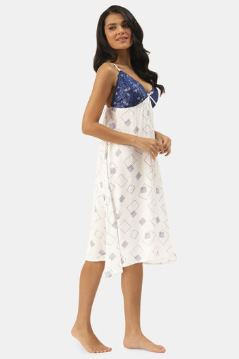 Buy Ms.Lingies Modal Nightdress White at Rs.1799 online