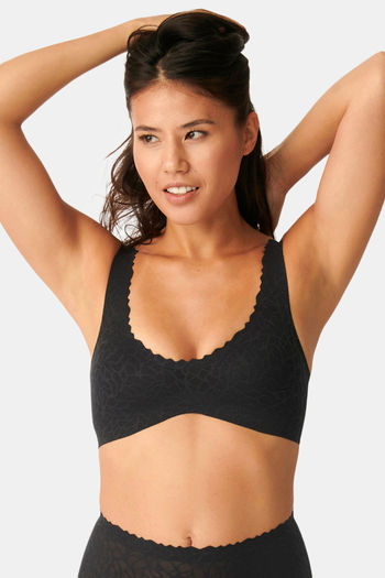 Sloggi zero feel bralette hot sale black