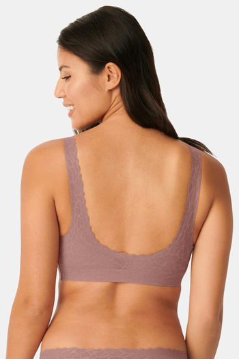 SEAMLESS COMFORT BRA TOP SHAPEWEAR NON-WIRED STRETCH BRALETTE REMOVABLE  PADS