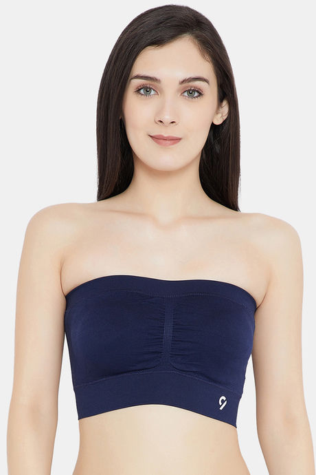 Buy C9 Single Layered Non-Wired Full Coverage Tube Bra - Navy at Rs.999  online