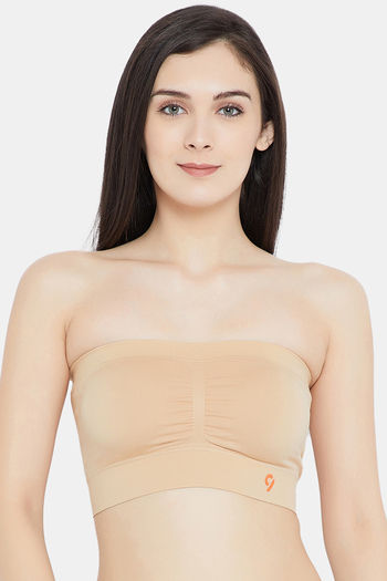 Buy C9 Single Layered Non-Wired Full Coverage Tube Bra - Nude