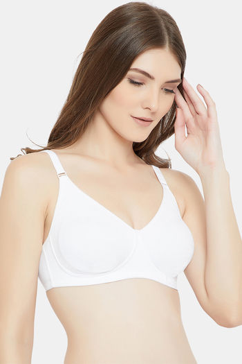 Buy C9 Single Layered Non-Wired Full Coverage Bra - White at Rs