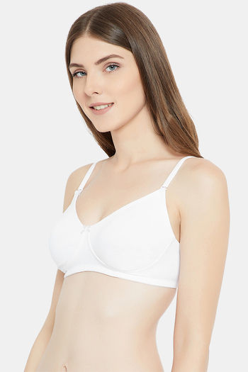 Buy C9 Single Layered Non-Wired Full Coverage Bra - White at Rs