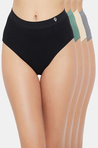 Buy C9 Mid Rise Seamless Bikini Panty (Pack Of 4) - Assorted5