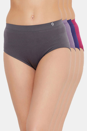 Buy C9 Medium Rise Three-Fourth Coverage Seamless Bikini Panty