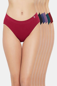 Buy C9 Mid Rise Seamless Bikini Panty (Pack Of 6) - Assorted2