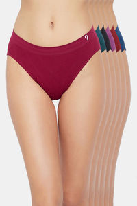 Buy C9 Mid Rise Seamless Bikini Panty (Pack Of 6) - Assorted