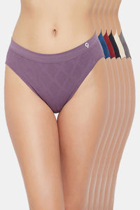 Buy C9 Mid Rise Seamless Bikini Panty (Pack Of 6) - Assorted3