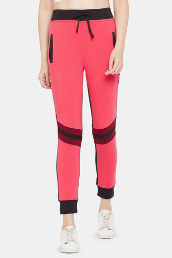 Buy C9 Easy Movement Cotton Track Pants - Pink