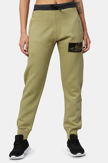 olive green track pants