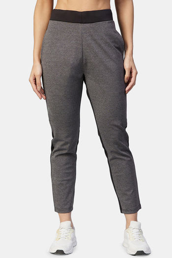 Basic Grey Melange Skinny Sweatpants, Pants