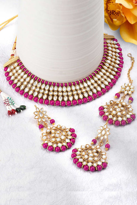 Buy Peora Gold Plated Pearl Kundan 