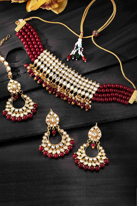 Trendy Real Pearl Necklace Set