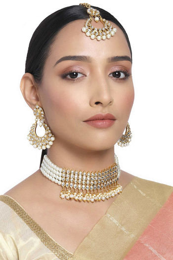 Earring Maang Tikka Jewellery Set 