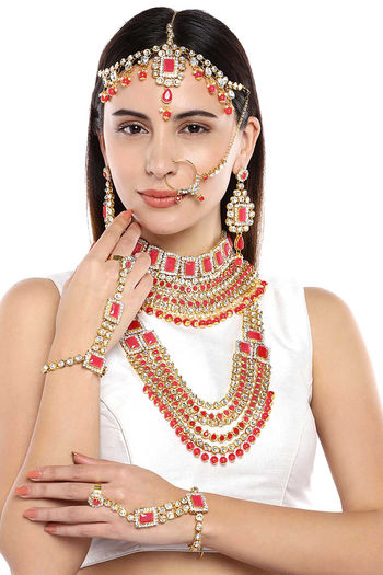 Kundan dulhan sale set online shopping