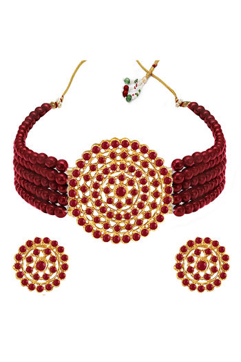 Buy Peora Gold Plated Brass Party 