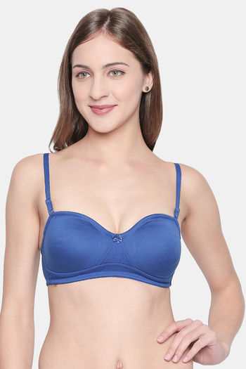 Royal blue non-wired bra