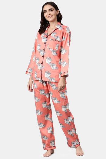 Pyjama Party Cotton Pyjama Set Pink