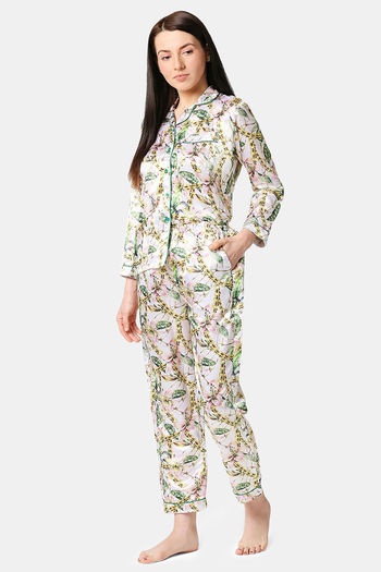 Buy Pyjama Party Relaxed Fit Satin 