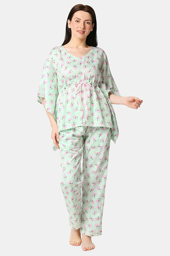 Dreams & Co Womens Plus Size 2-Piece Capri Pj Set Pajamas 
